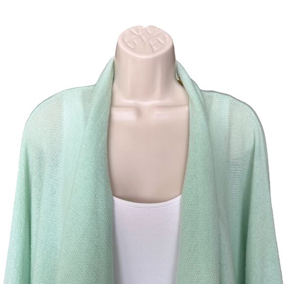 Minnie Rose Cashmere Oversized Open Cardigan, Size XS/S, Mint Green - Picture 3 of 10